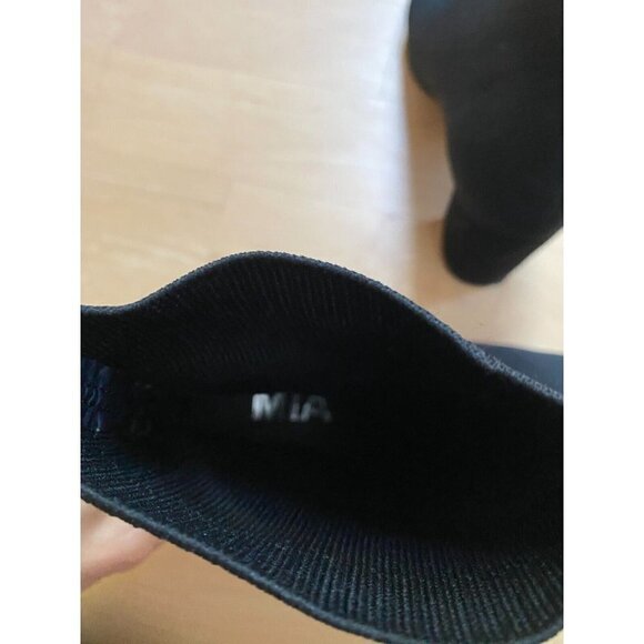 MIA "Erika" BNWT block heel knit sock ankle Boot Womens Size 10 black NEW - Picture 9 of 10